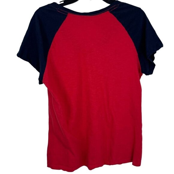 Campus Lifestyle MLB Boston Red Sox Cotton T Shirt Glitter Women's Size XL EUC - Picture 4 of 9